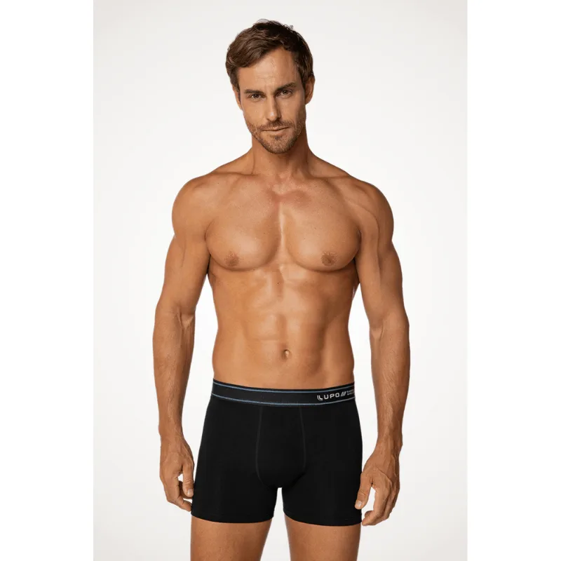 Cueca Boxer Algodão Masculina Lupo Tamanho: G (46 a 48) | Cor: Preto