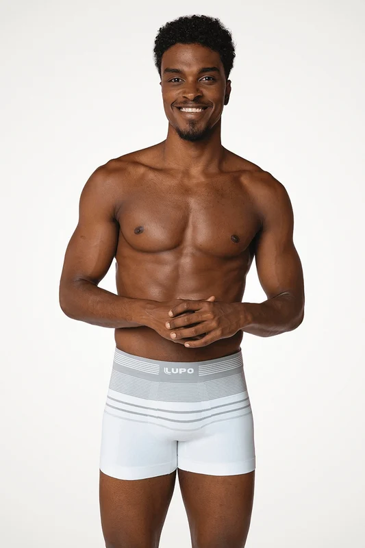 CUECAS BOXER MASCULINO ADULTO LUPO Branca / M (42 a 44)