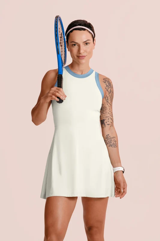 Vestido Curto Lsport Racket Off White / P