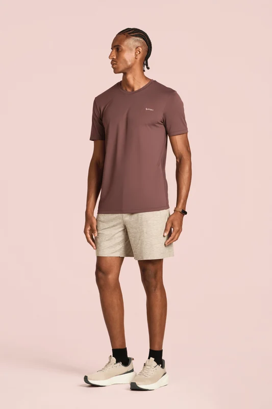 Bermuda Masculina Lsport Malha Flow Bege / GG