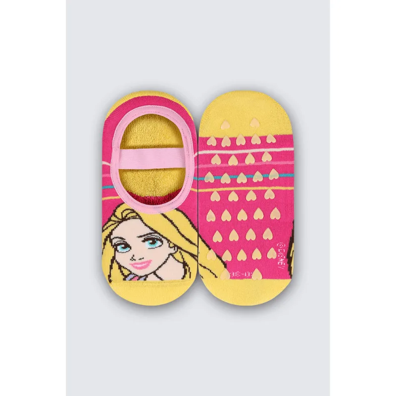 Meia Sapatilha Disney Infantil Feminina Lupo Tamanho: 30 a 36 | Cor: Rosa Fruti