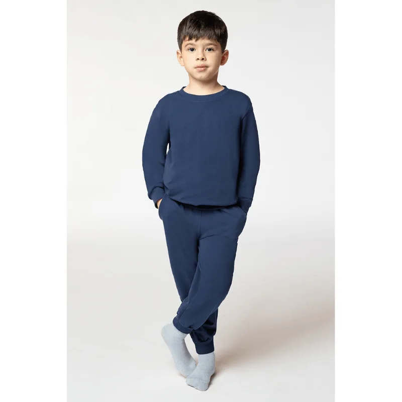Pijama Longo Moletom Infantil Masculino Lupo Tamanho: 04 anos | Cor: Marinho