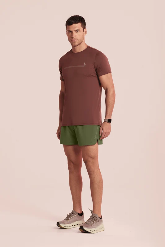 Shorts Lsport Curto Running Verde Escuro / P