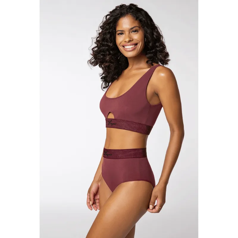 Calcinha Hot Pants Date Feminina Lupo Tamanho: G (44 a 46) | Cor: Vinho