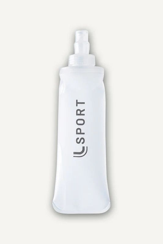 Garrafa Lsport Portátil Dobrável 250ml Branca / U