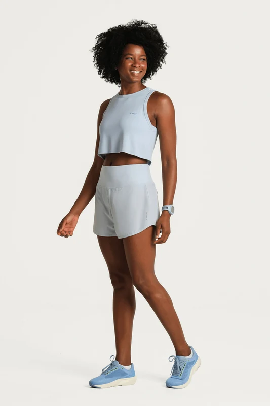 Shorts Feminino Lsport Pala Treino Azul Claro / GG
