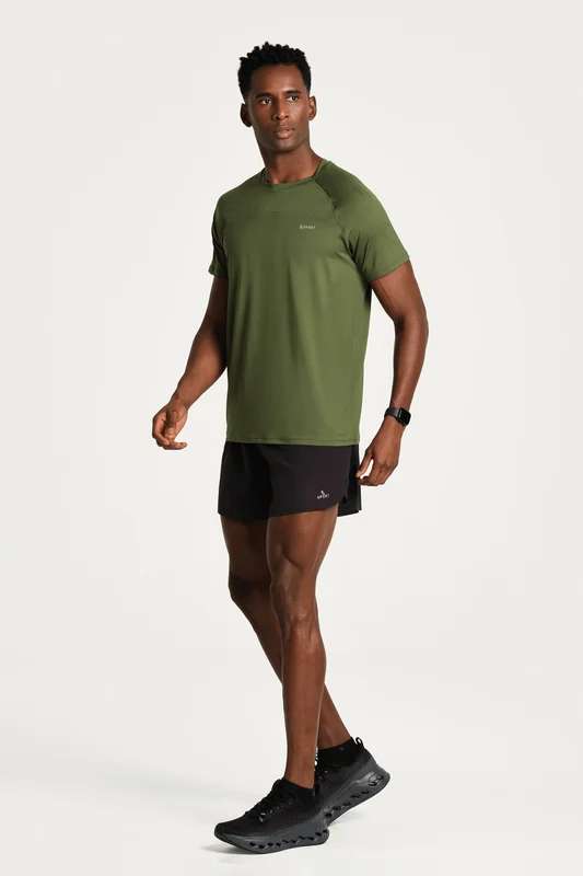 T-shirt Lsport Raglan Flow Verde Militar / P