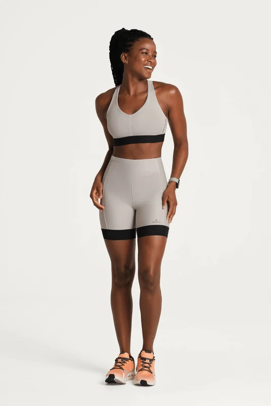 Top Lsport Feminino 1 Pocket Argento / GG