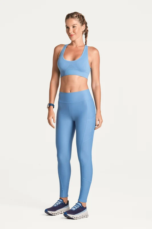 Calça Legging Lsport Feminina Run 5 Pockets Azul - 2760 / M