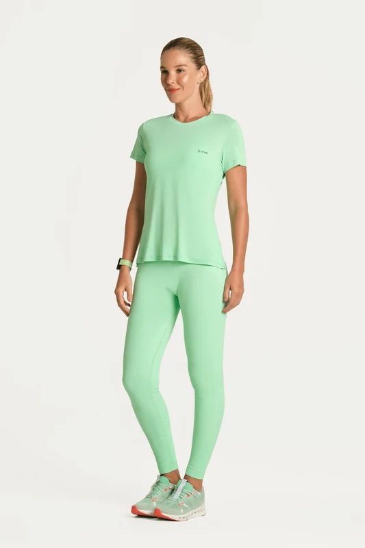 T-shirt Lsport Airdry Feminina Lima Citrico / M