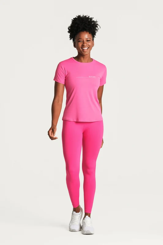 T-shirt Poliamida Básica Feminina Magenta / M