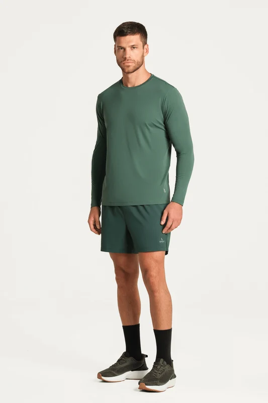 T-shirt Repelente Uv Masculina Verde / XG
