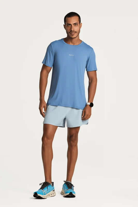 T-shirt Poliamida Básica Masculina Ii Azul / XXG