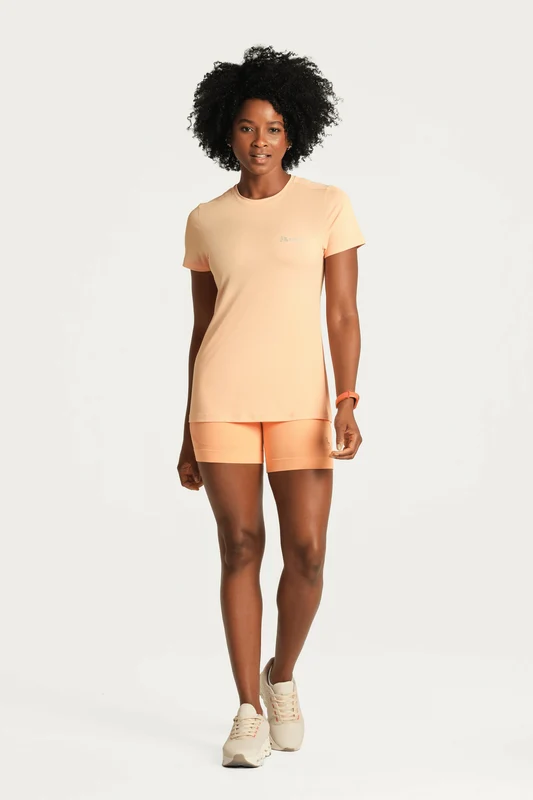 Camiseta Lsport Run Feminina Damasco Claro / M
