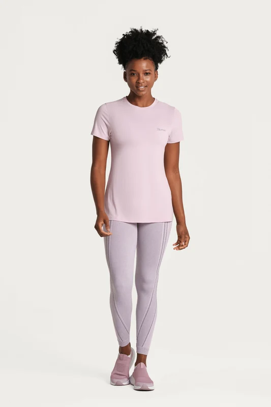 Camiseta Lsport Run Feminina Lavanda Suave / GG