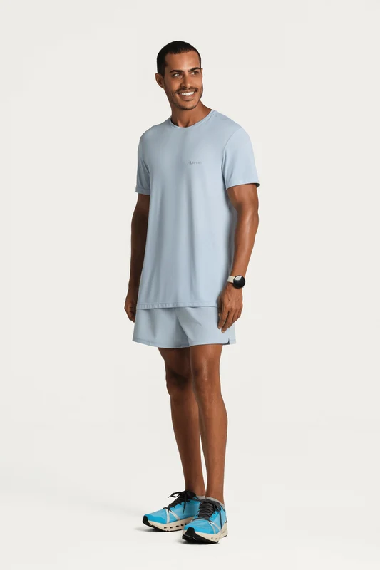 T-shirt Lsport Run Masculina Azul Claro / G