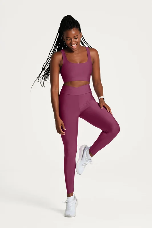 Legging Lsport New Shine Cereja Rubro / M