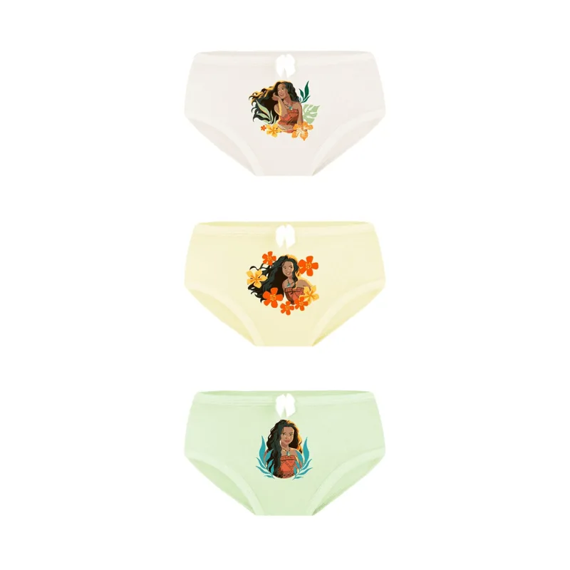 Kit 3 Calcinhas Moana Infantil Feminina Lupo Tamanho: PP (0 a 02 anos) | Cor: Sortida