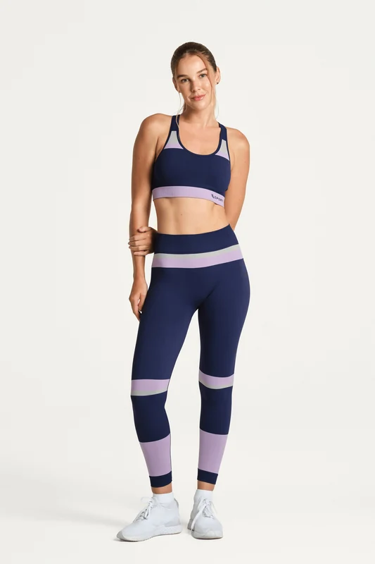 Calça Legging Lsport Double Color Marinho / P
