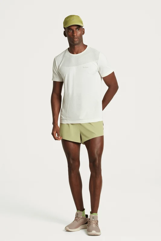 T-shirt Lsport Seamless Smash Off White / P