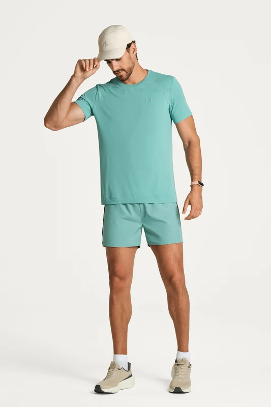 T-shirt Lsport Seamless Run Tech Verde / P