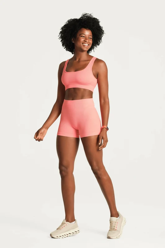 Shorts Canelado Seamless Lupo Coral / G