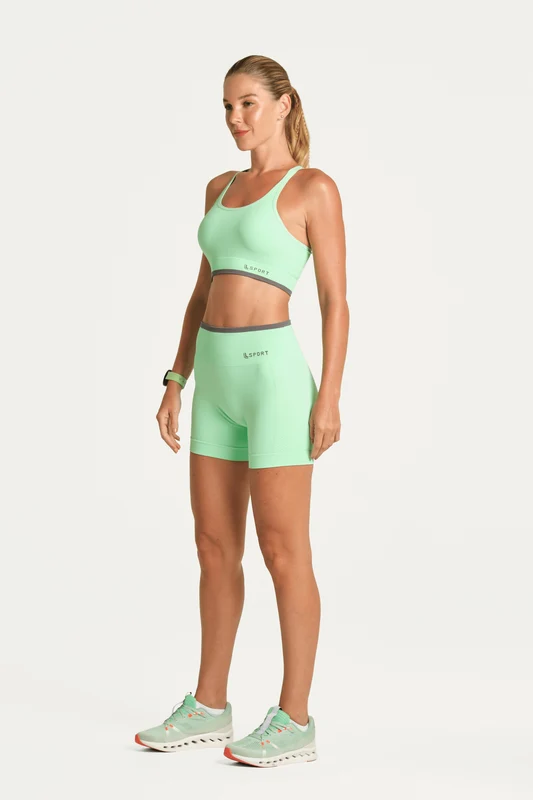 Shorts Lsport Seamless Ayra Lima Citrico / G