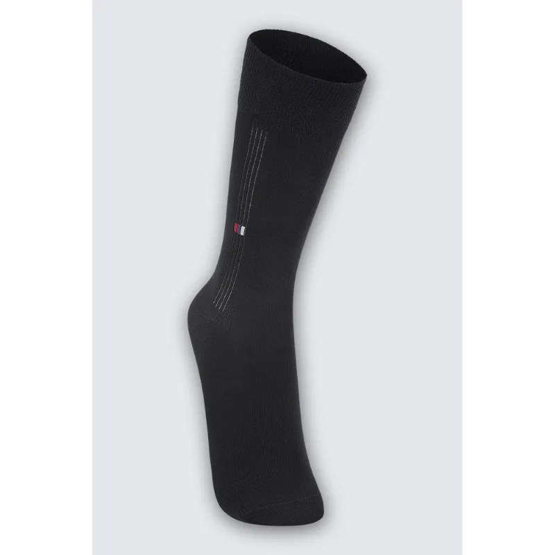 Meia Cano Longo Fio de Bambu Unissex Lupo Tamanho: 37 a 44 | Cor: Preta