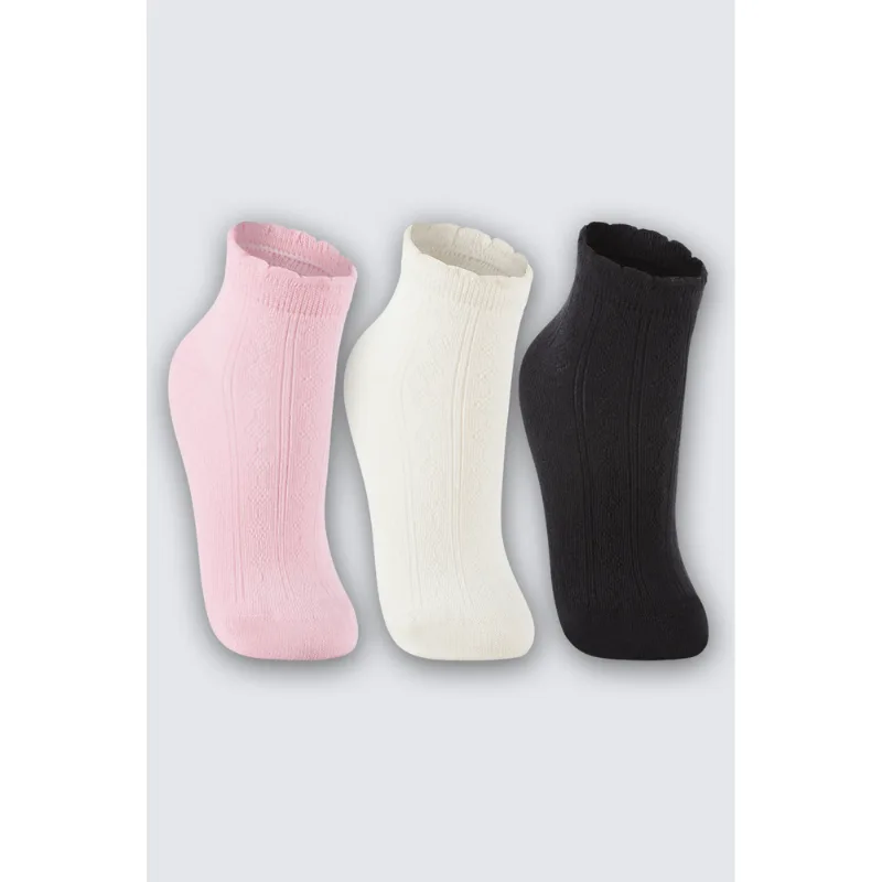 Kit 3 Meias Infantil Feminina Lupo Tamanho: 30 a 36 | Cor: Sortida