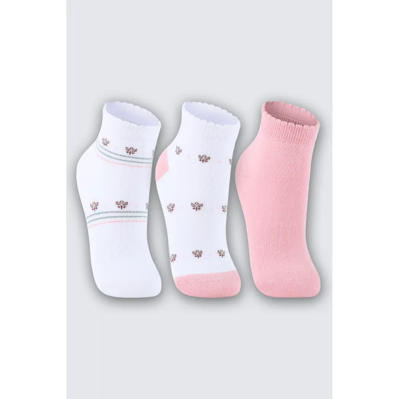 Kit 3 Meias Infantil Feminina Lupo Tamanho: 30 a 36 | Cor: Sortida