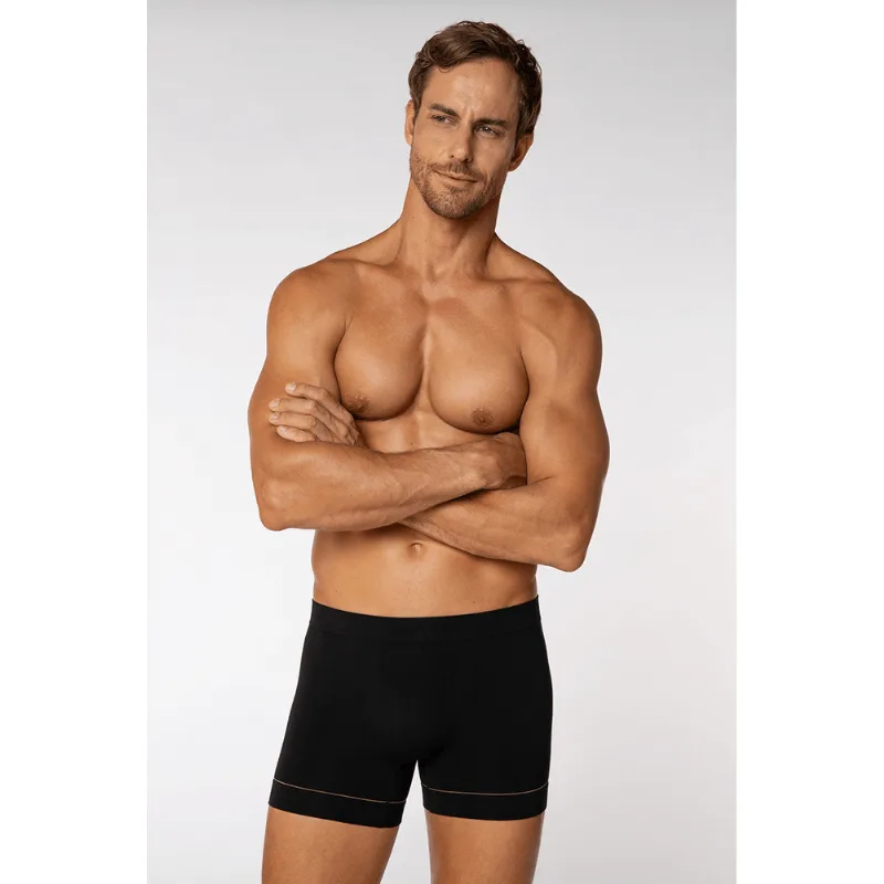Cueca Boxer Fio de Bambu Masculina Lupo Tamanho: G (46 a 48) | Cor: Preta