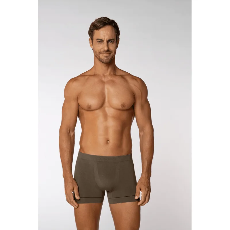 Cueca Boxer Fio de Bambu Masculina Lupo Tamanho: GG (50 a 52) | Cor: Marrom