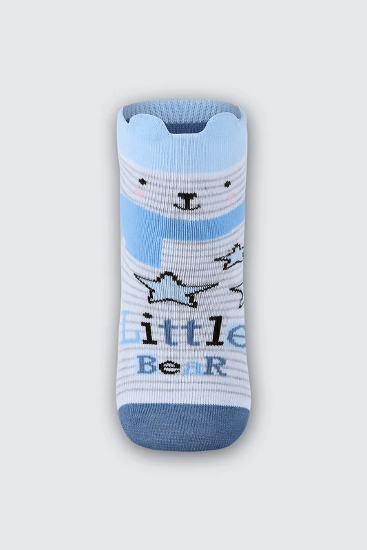 Meia Cano Médio Bebê Masculina Lupo Branca / 16 a 23