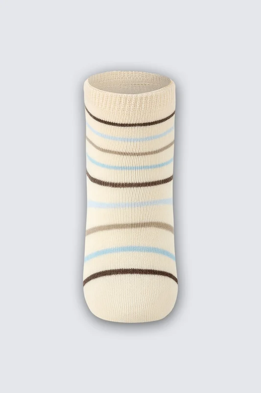 Meia Cano Médio Bebê Masculina Lupo Natural / 16 a 23