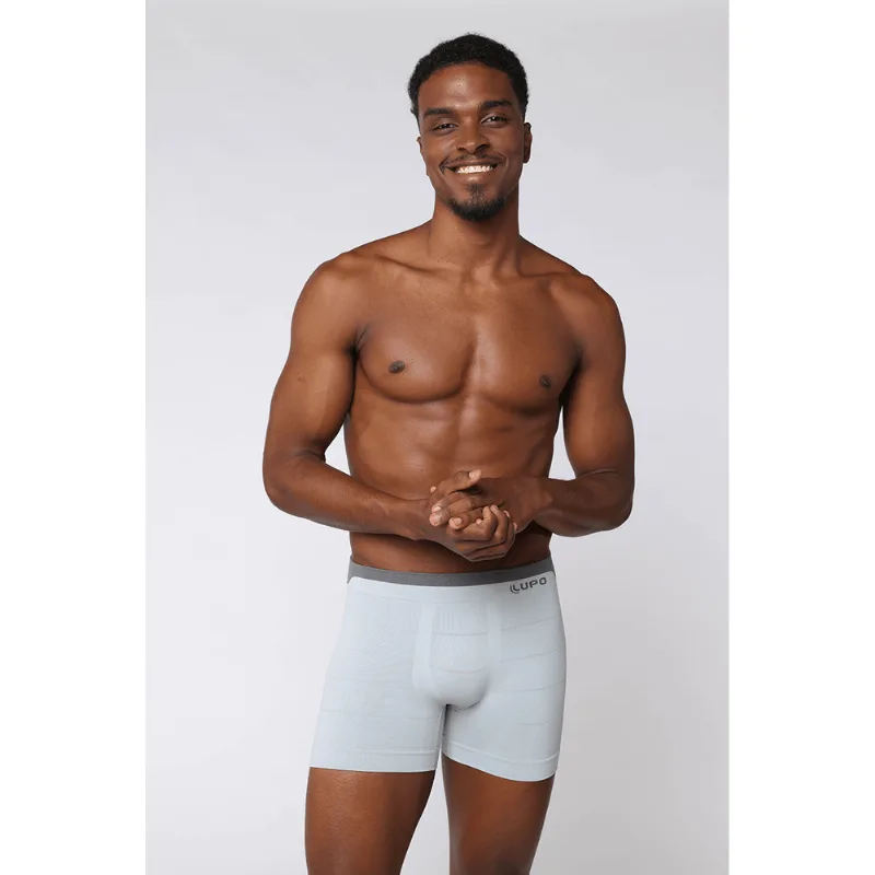 Cueca Boxer Sem Costura Masculina Lupo Tamanho: GG (50 a 52) | Cor: Cinza