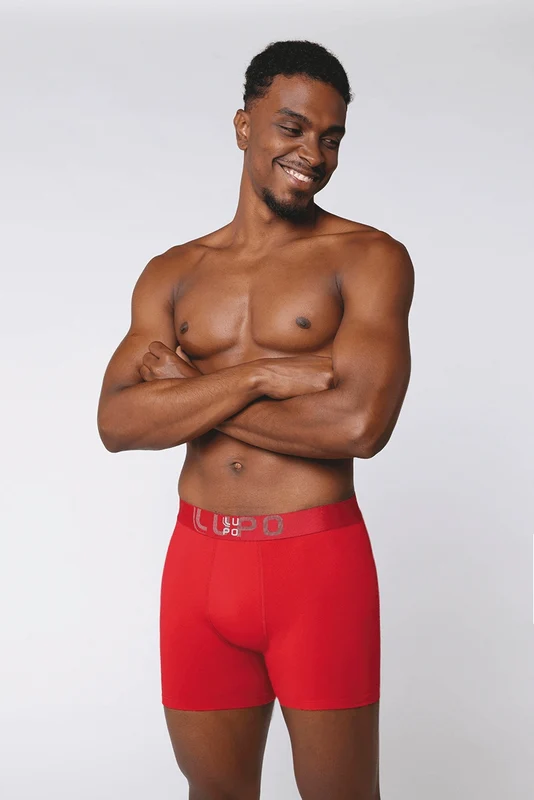CUECAS BOXER MASCULINO ADULTO LUPO Vermelho / M (42 a 44)