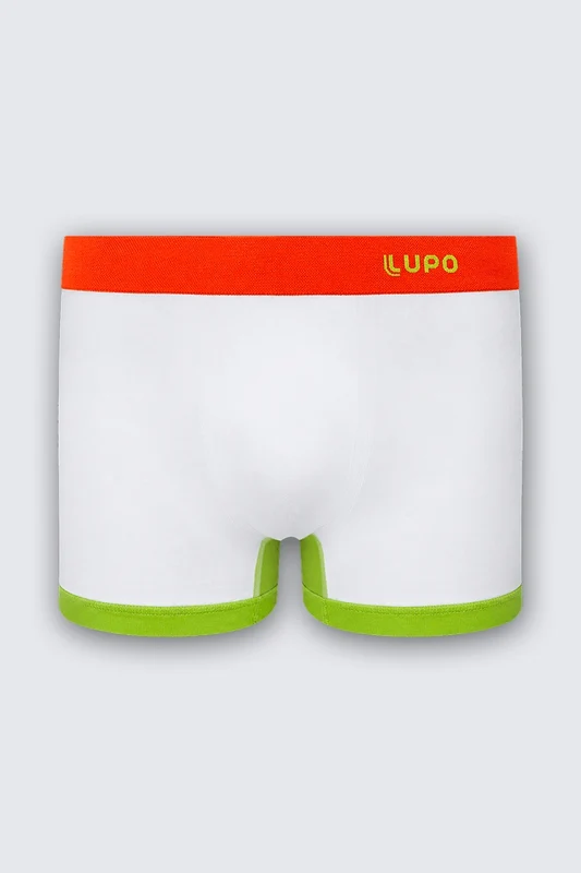 CUECAS BOXER MASCULINO KIDS LUPO Branca / P (03 a 05 anos)