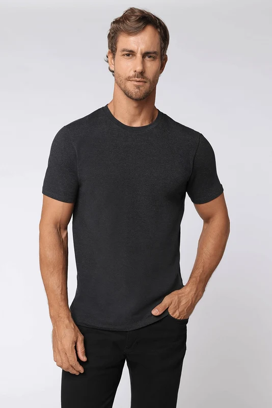 ROUPAS BLUSA MASCULINO ADULTO LUPO Preto Mescla / P
