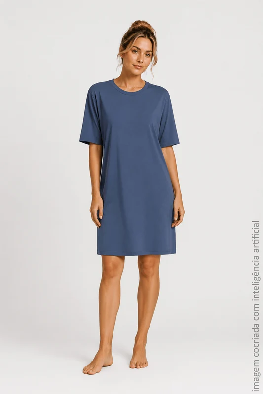 Camisola Feminina Lupo Azul Indigo / G (44 a 46)