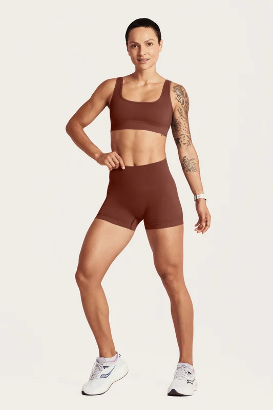 Shorts Canelado Seamless Lupo Chocolate - 6450 / P