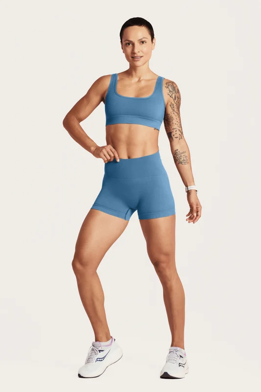 Shorts Canelado Seamless Lupo Azul - 2760 / M