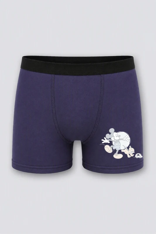Cueca Disney KM Boxer Mickey and Friends Marinho / M (06 a 08 anos)