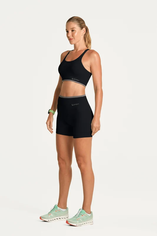 Shorts Lsport Seamless Ayra Preta - 9990 / P