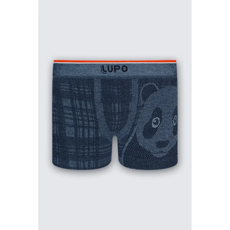 Boxer Lupo Kids Sem Costura Tamanho: P (03 a 05 anos) | Cor: Azul Claro
