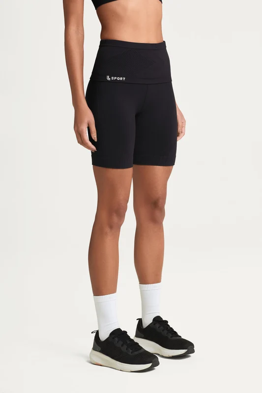 Running Belt Lsport Sem Costura Preta / PP