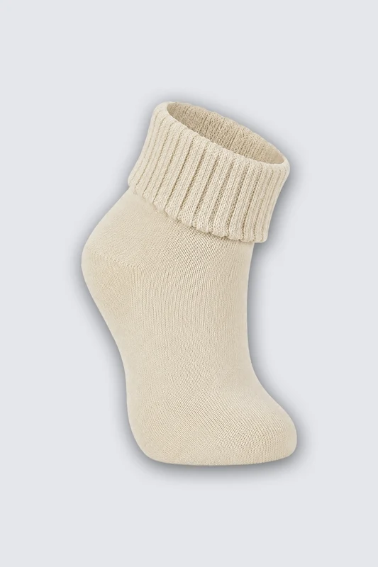 MEIAS SOQUETE FEMININO BABY LUPO Baunilha / 16 a 23