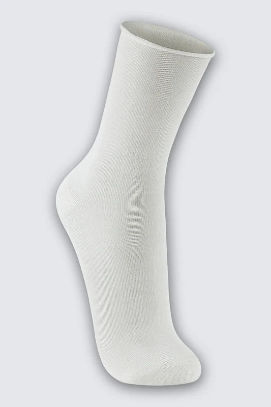 MEIAS SOQUETE UNISSEX ADULTO LUPO Off White / 37 a 44