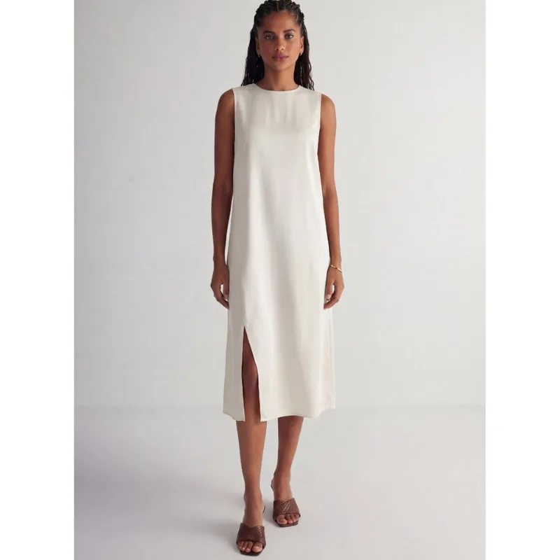 Vestido Midi Tailored Interlock Luxury 23668 Nevoa 38