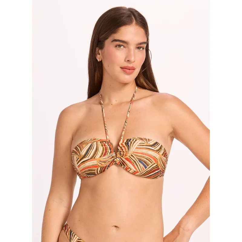 Biquíni Top Faixa Aro V Estampado 15051 Conchas em Cor G