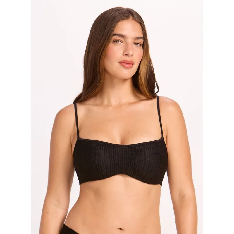 Biquíni Sutop® Beach Alcinha Neocrochet 18518 Super Black PP